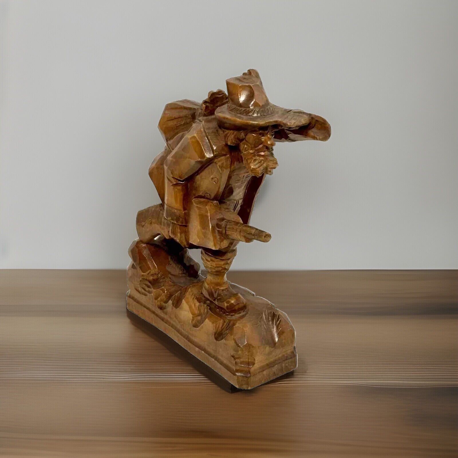 Unique Vintage Handcarved Small Game Hunter (J)