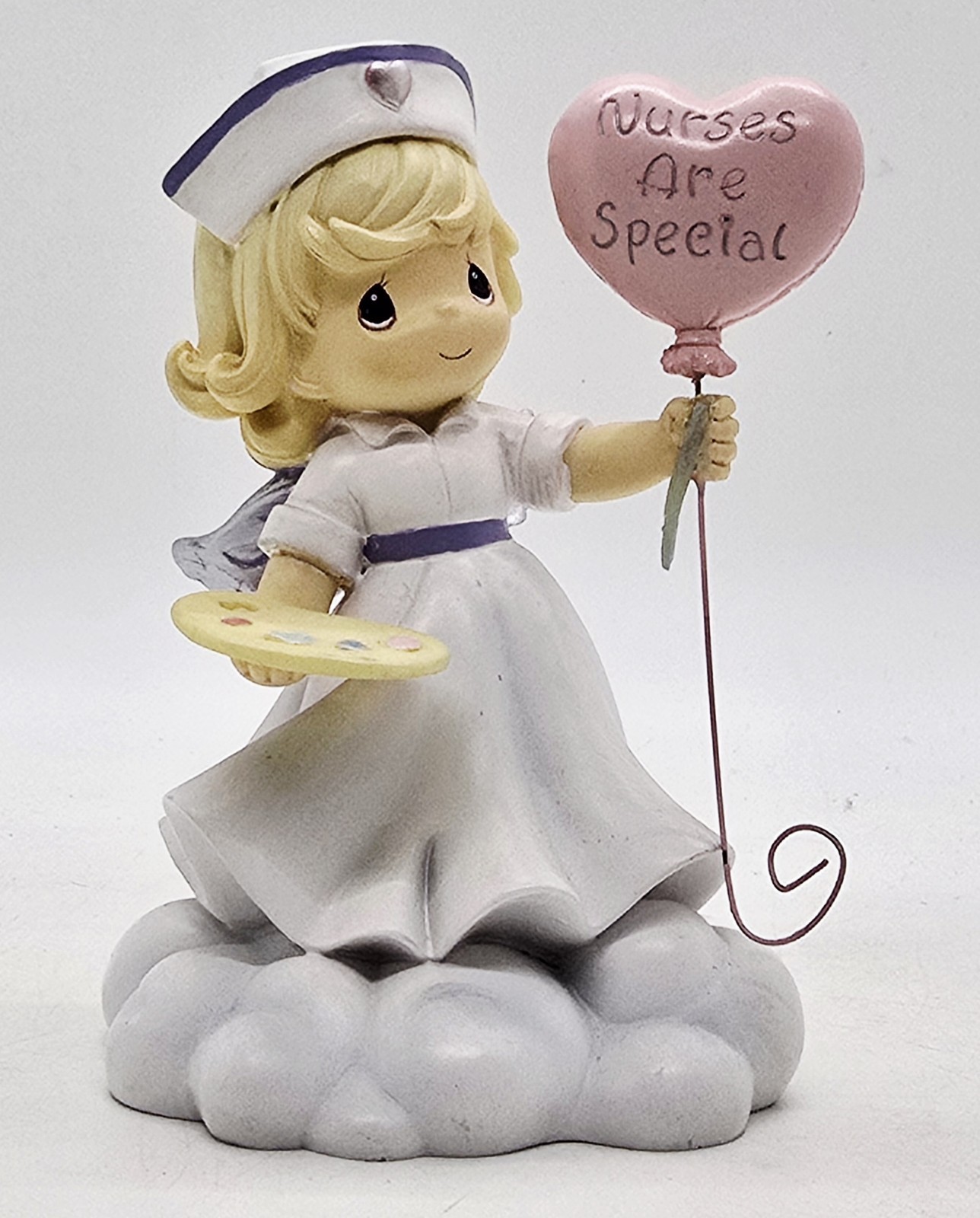 Precious Moments Angels Of Mercy Nurse Angel Porcelain Figurine 2004 Balloon