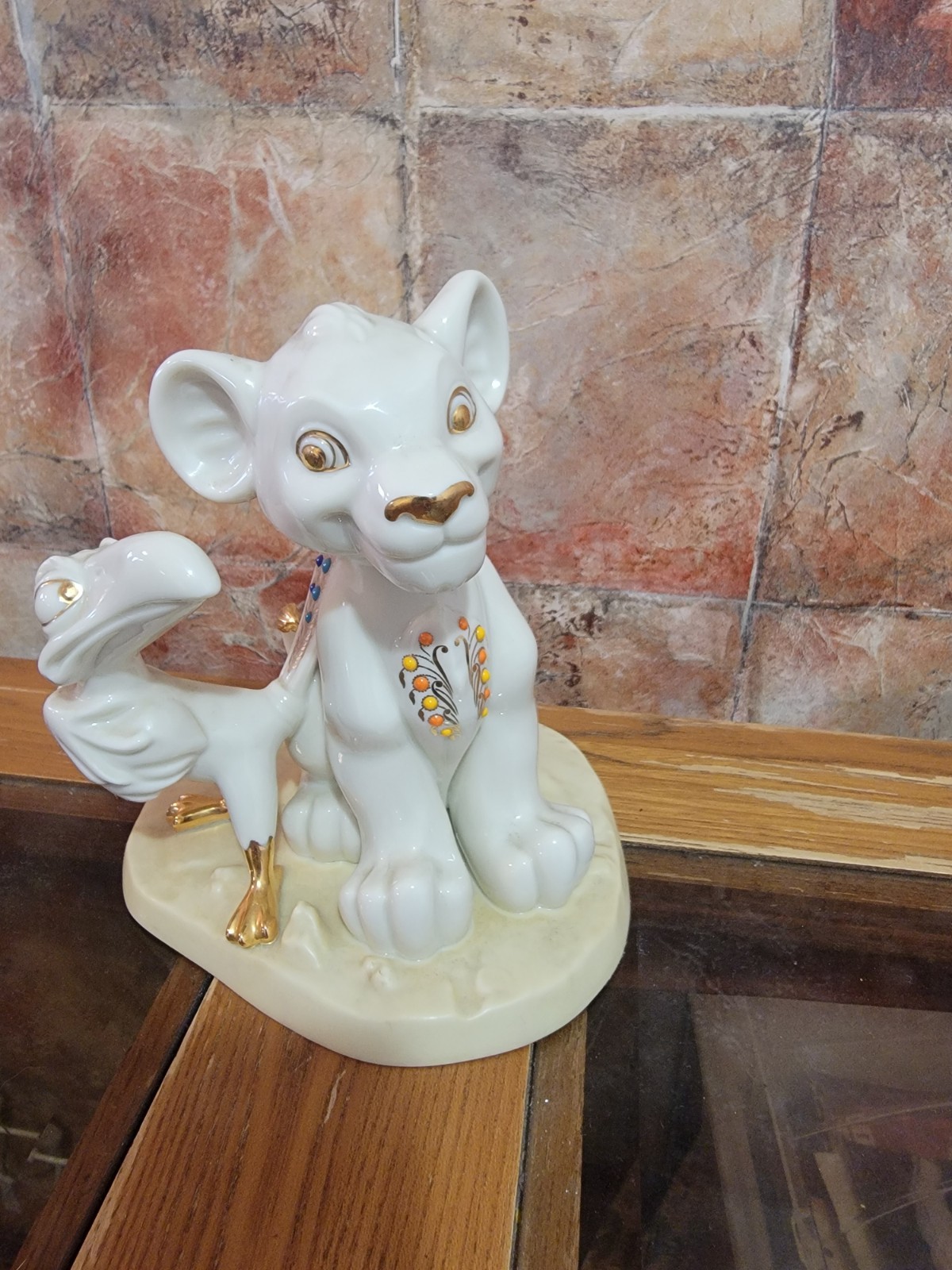 Lenox Disney Simba and Zazu Figurine