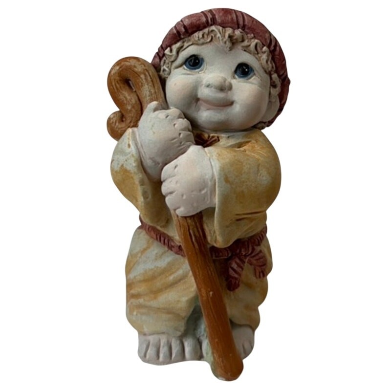 Vtg Dreamsicles “Shepherd With Staff” Cherub #10478 Signed Kristin 1999 3.75″ H