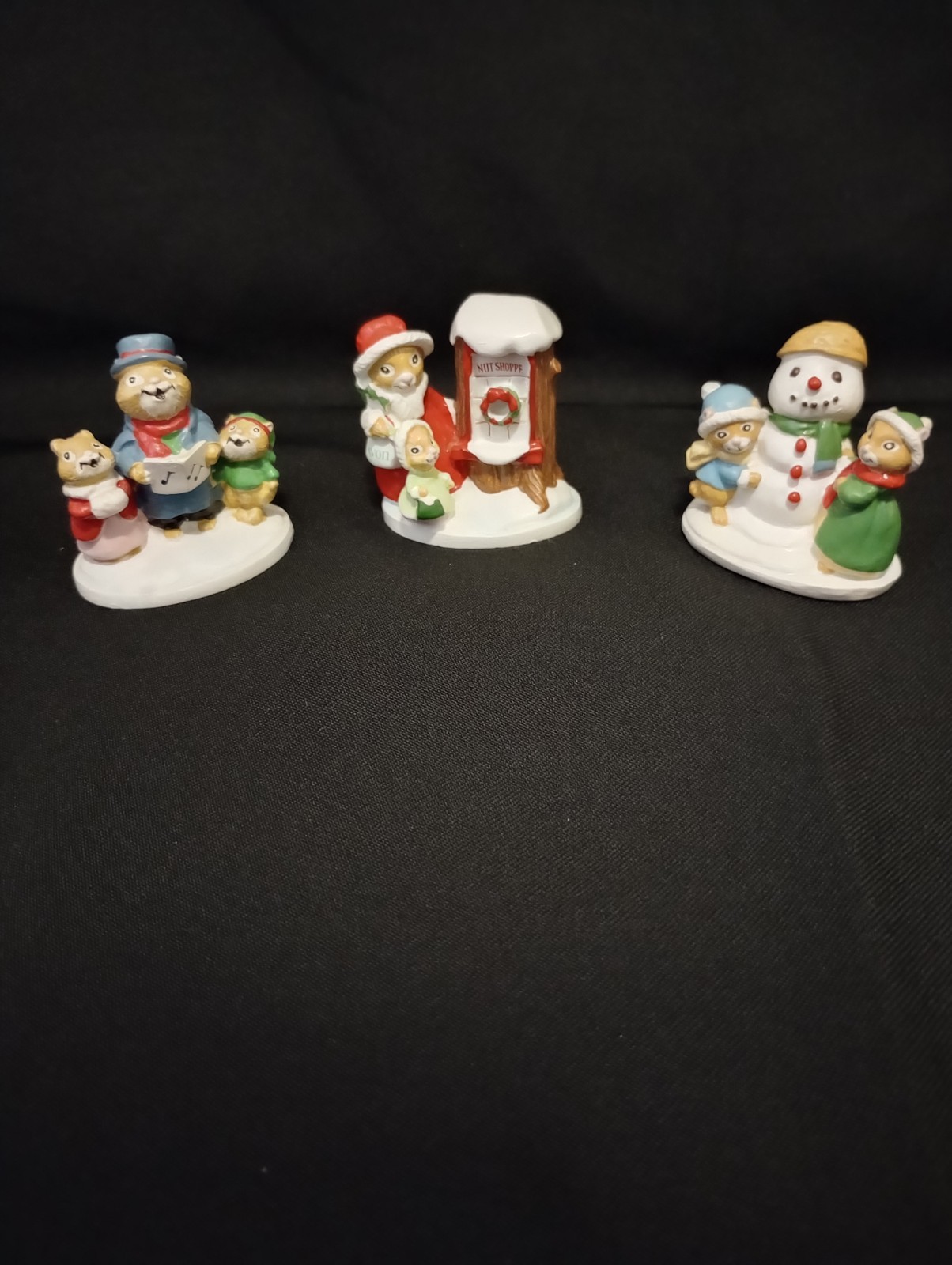 Avon 1990s Forest Friends Miniature Figurines by Kathy Jeffers Lot Of 3