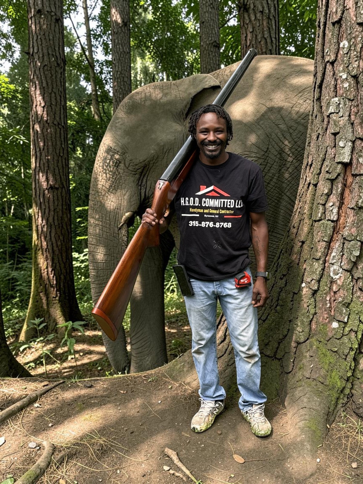 ALL WOOD SHOTGUN REPLICA FOR A HUNTERS “MAN CAVE” HAND MADE