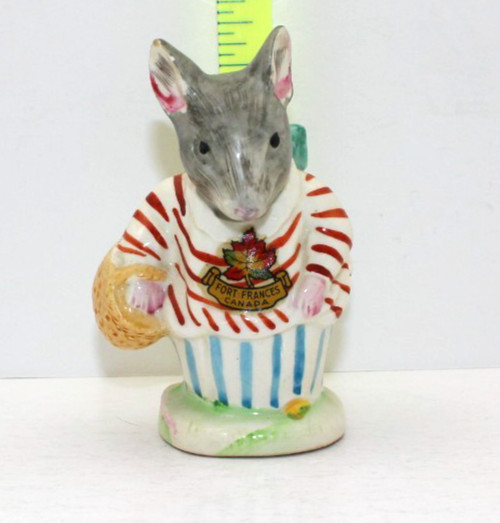 Vintage Ceramic Porcelain Mouse Souvenir Figurine Made Japan Great Condition