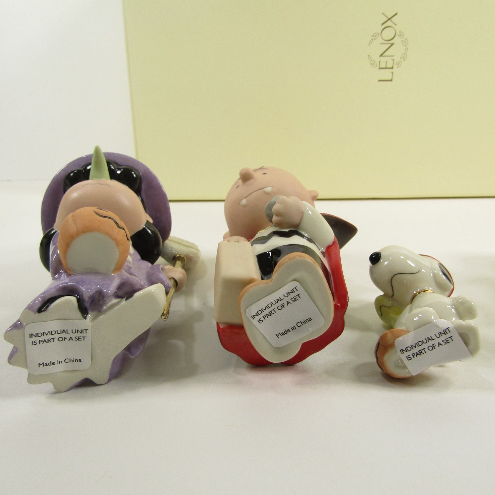 Lenox Peanuts Tricks And Treats Halloween Set 5 Figurines Charlie Lucy Snoopy