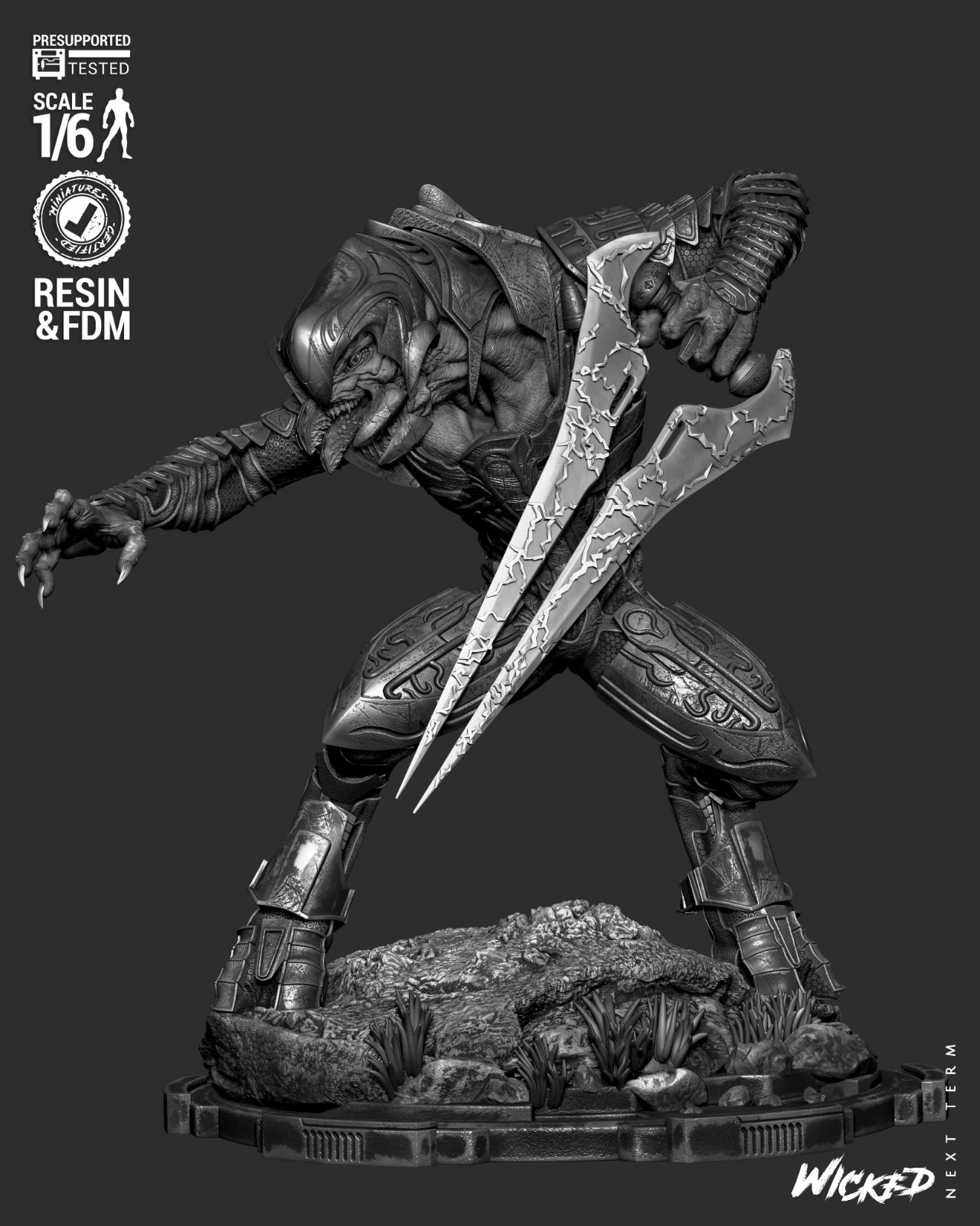 The Arbiter – Halo 1/6 Scale Figure Statue 3D Print Model Kit Unpainted