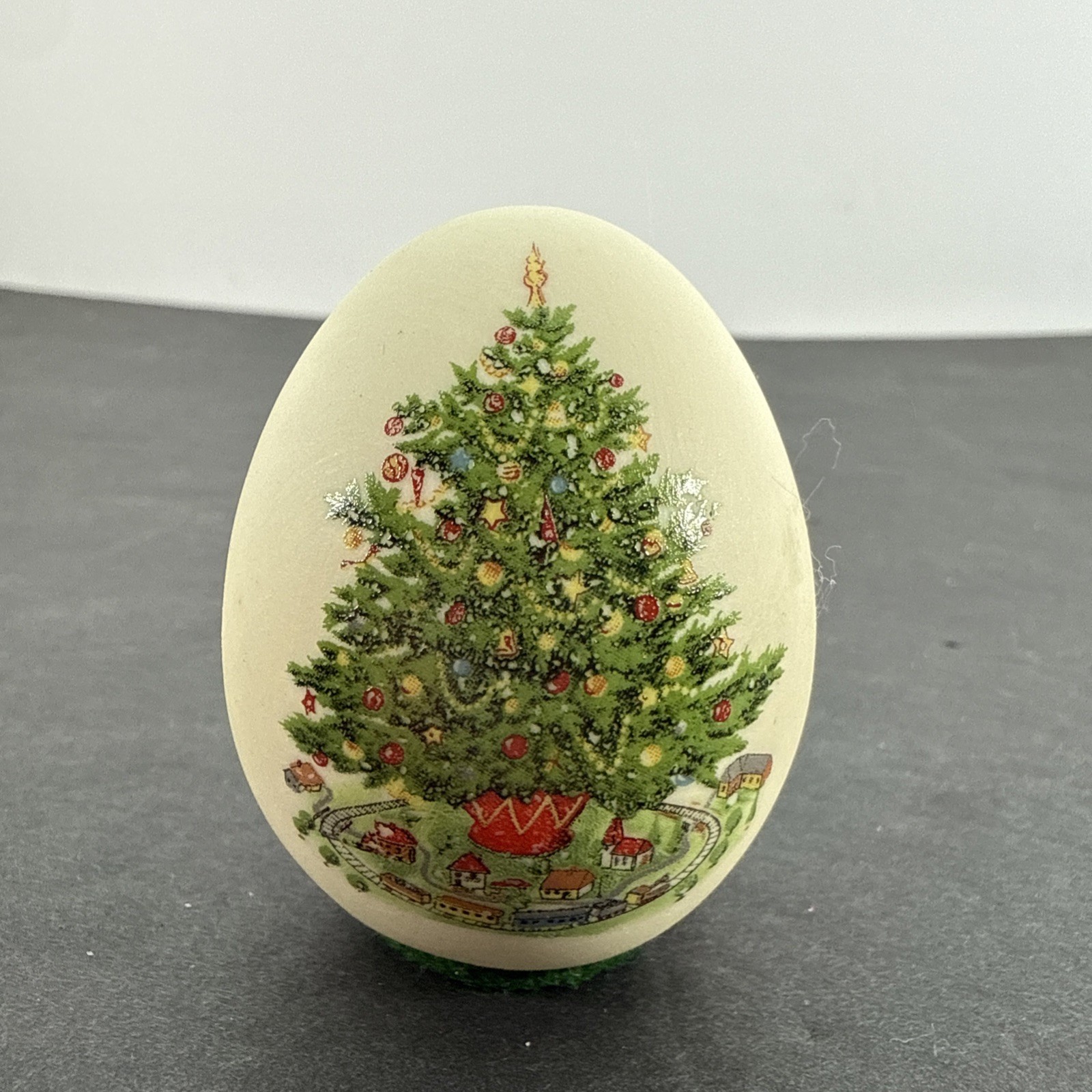 Eggzakly Christmas Handcrafted Porcelain Egg Christmas Tree Woodland Animals USA
