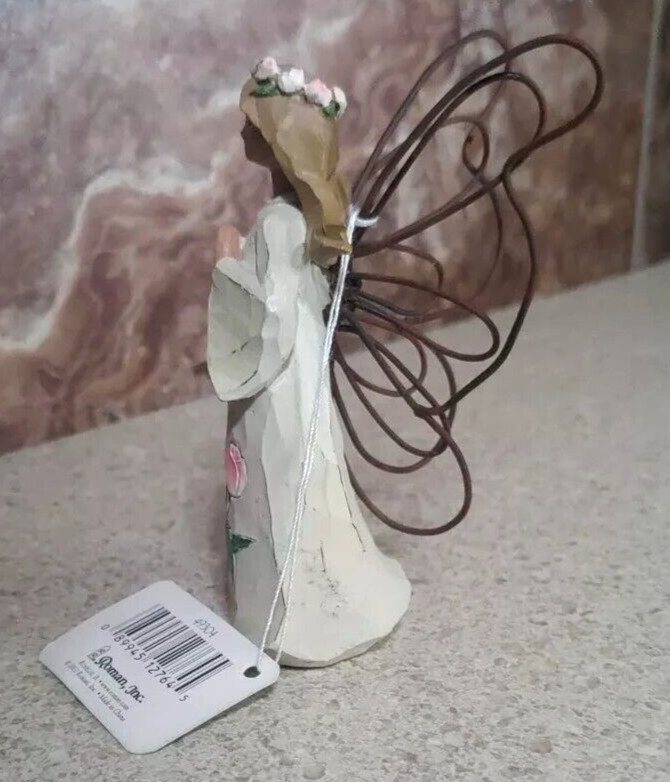 Angel Accents by Roman Inc Vintage 2002 April Tulips Fame Figurine 4″ NEW