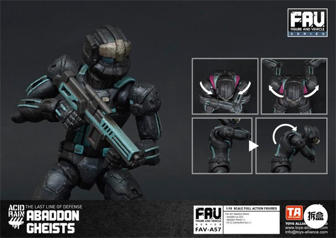 Acid Rain World FAV-A57 1:18 Scale 3.75in. Full Action Figure New In Stock