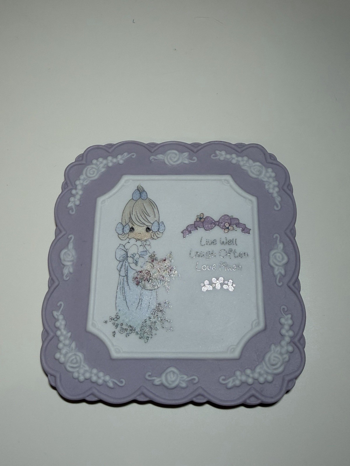 1994 Precious Moments plate /plaque. 4”h x 4”w.