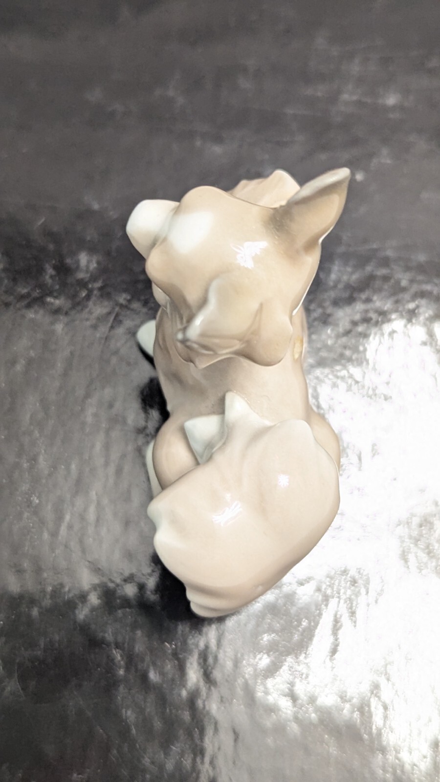 Vintage Retired Small Lladro High Gloss Porcelain Dog Figurine, Papillon #4749