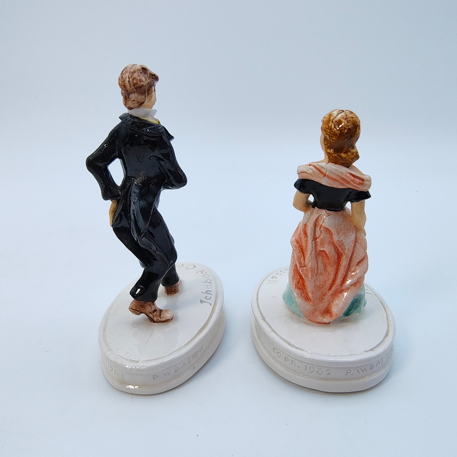 Vintage Sebastian Miniatures Sleep Hollow Set of 4 Figurines Literary 1981-1983