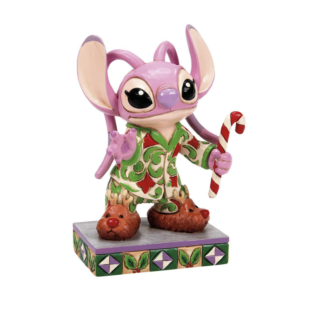 Jim Shore Disney Traditions Lilo & Stitch Angel In Christmas PJ Figurine 6015009