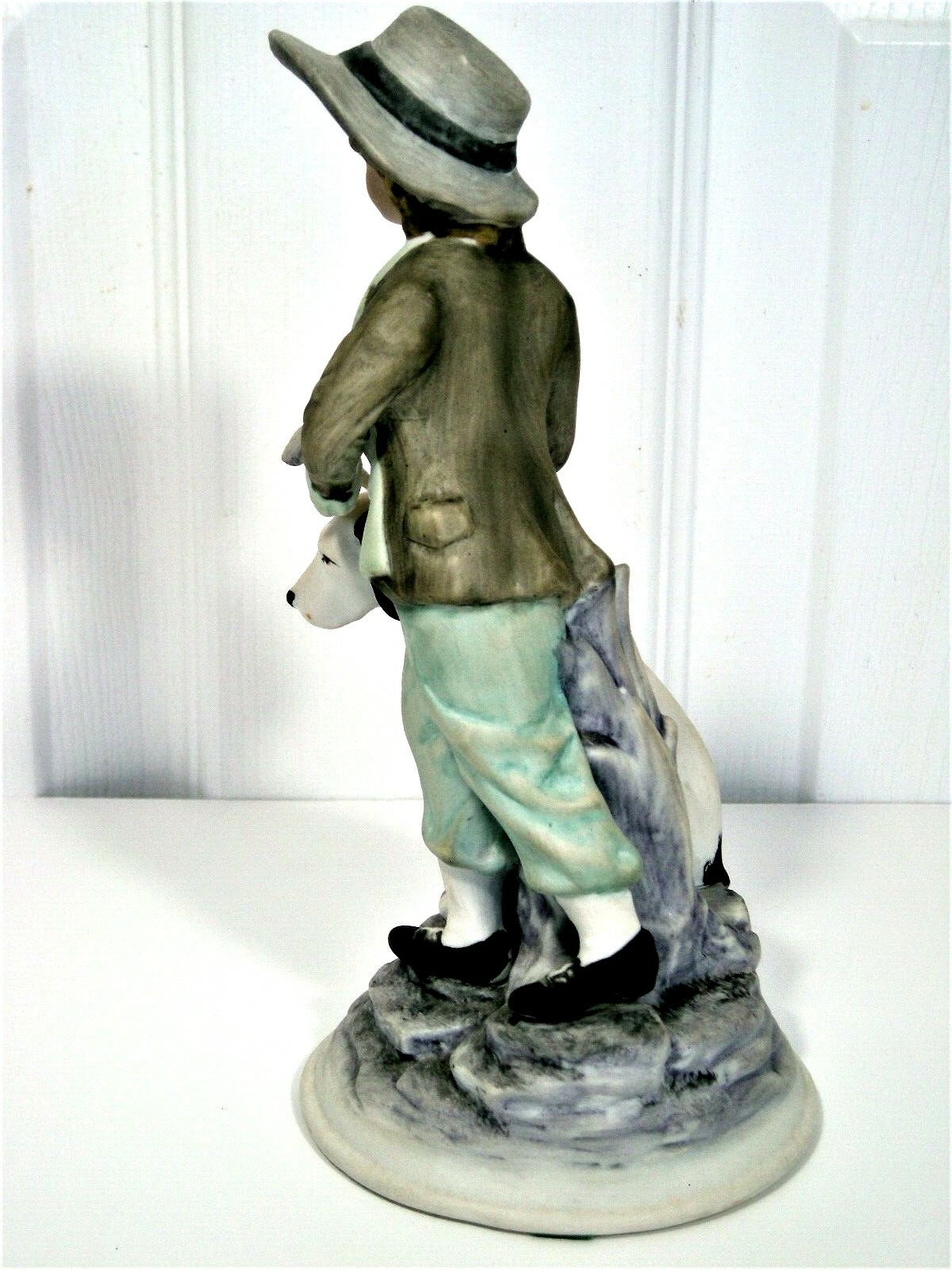 Vintage Ethan Allen Boy with Dog Girl with Dog figurines 3213A GIFT