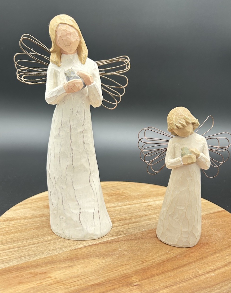Lot Of Two Willow Tree Angels- Angel Of Peace And Angel Of Healing