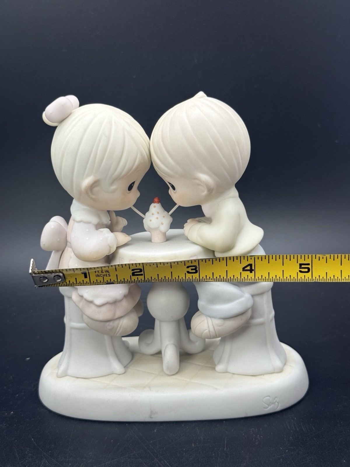 Precious Moments “Our Friendship is Soda-Licious” 524336 Sharing Ice Cream 1992