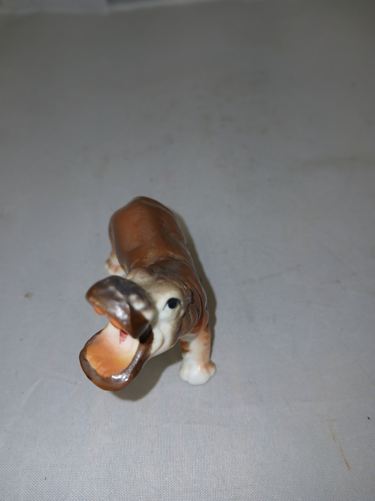 Vintage Porcelain Miniature Hippo
