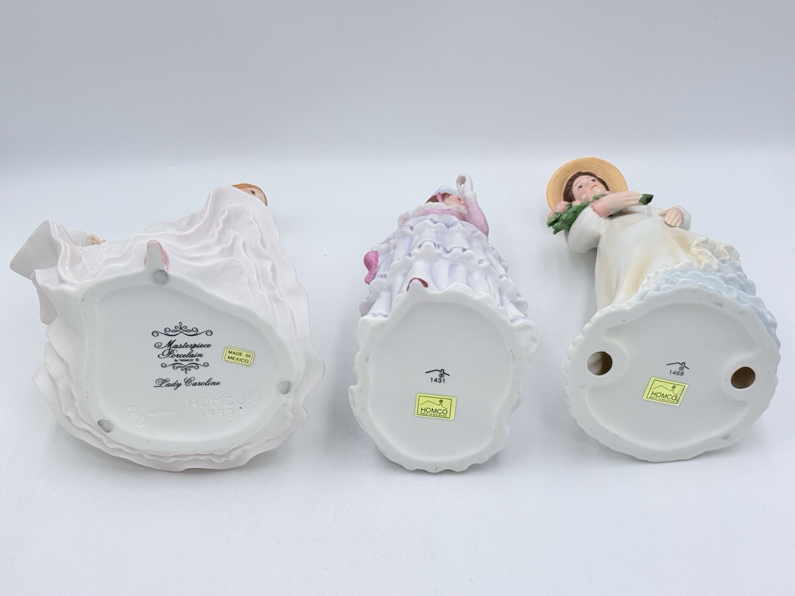 Homco Victorian 3 Vintage Lady Figurines
