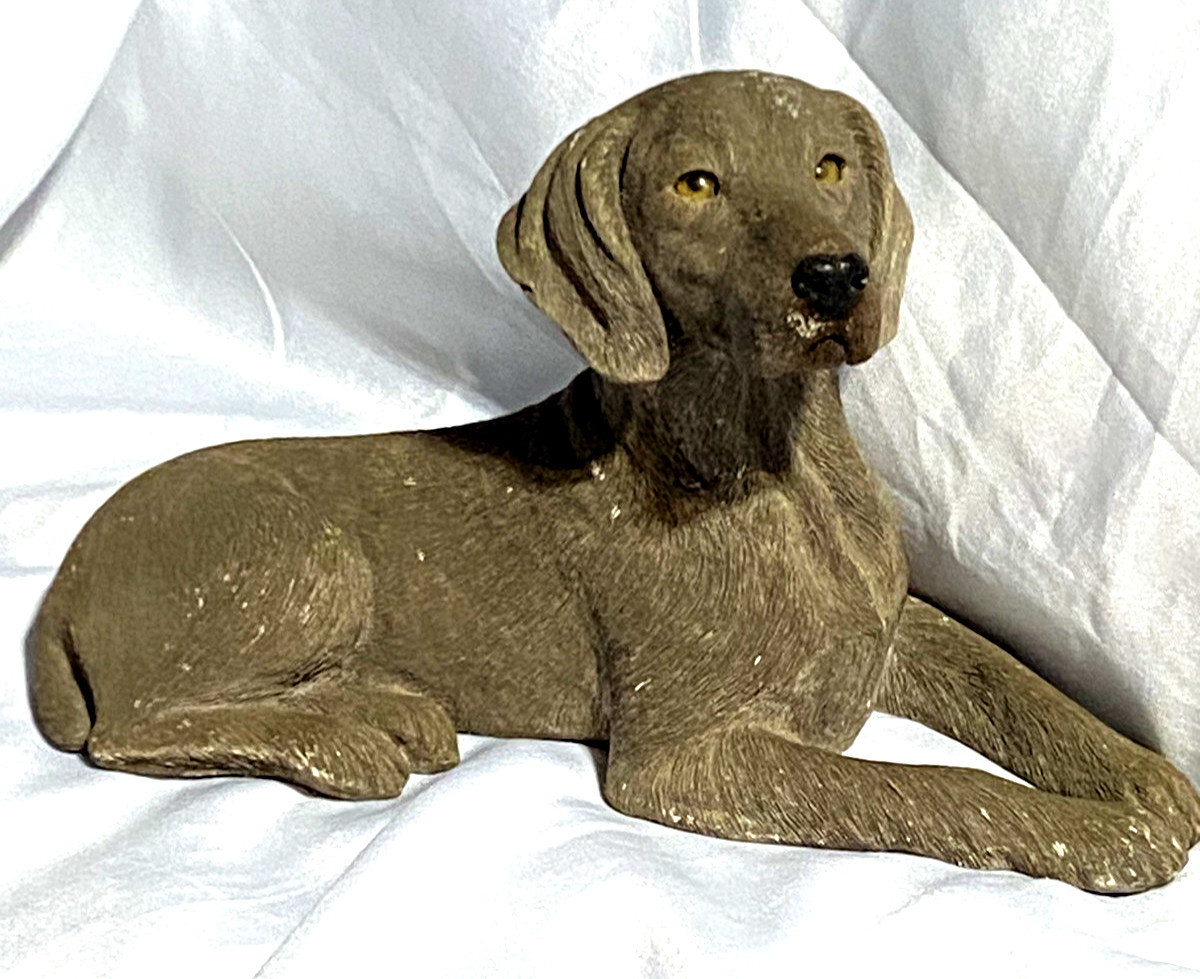 SANDICAST Weimaraner Dog 10″x6″ by Sandra Brue Figurine Hand Cast & Painted