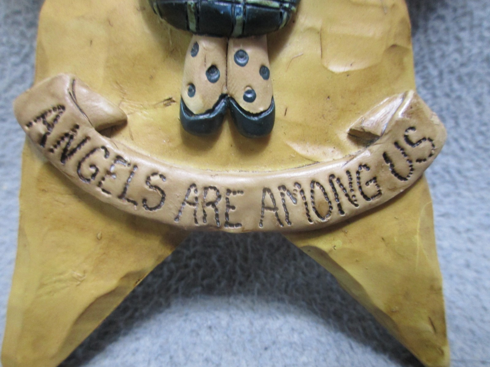 Blossom Bucket Angels Are Amoung Us Primitive Country Star Decor Doll Wire Hair