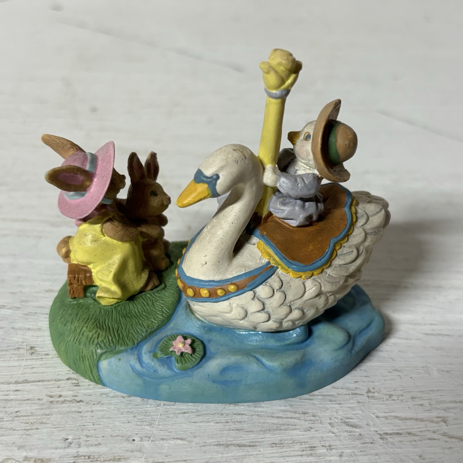 1993 MOTHER GOOSE STORYBOOK FIGURINE~AVON~BY KATHY JEFFERS~WAITING FOR OUR TURN
