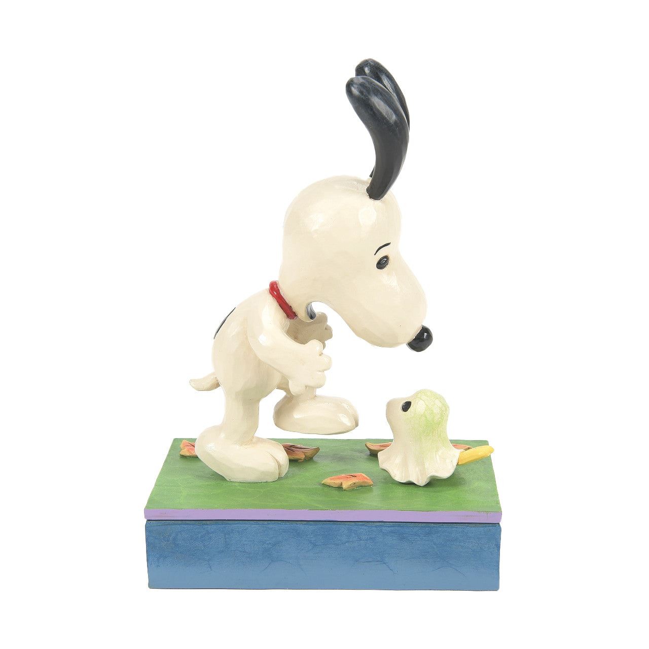 Jim Shore Peanuts Snoopy Scared by Woodstock Ghost Figurine 6016580