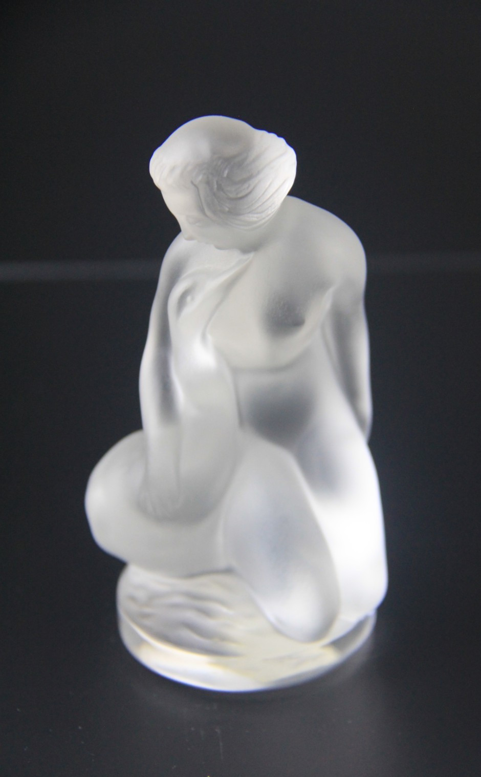 Lalique Crystal Leda and the Swan Figurine