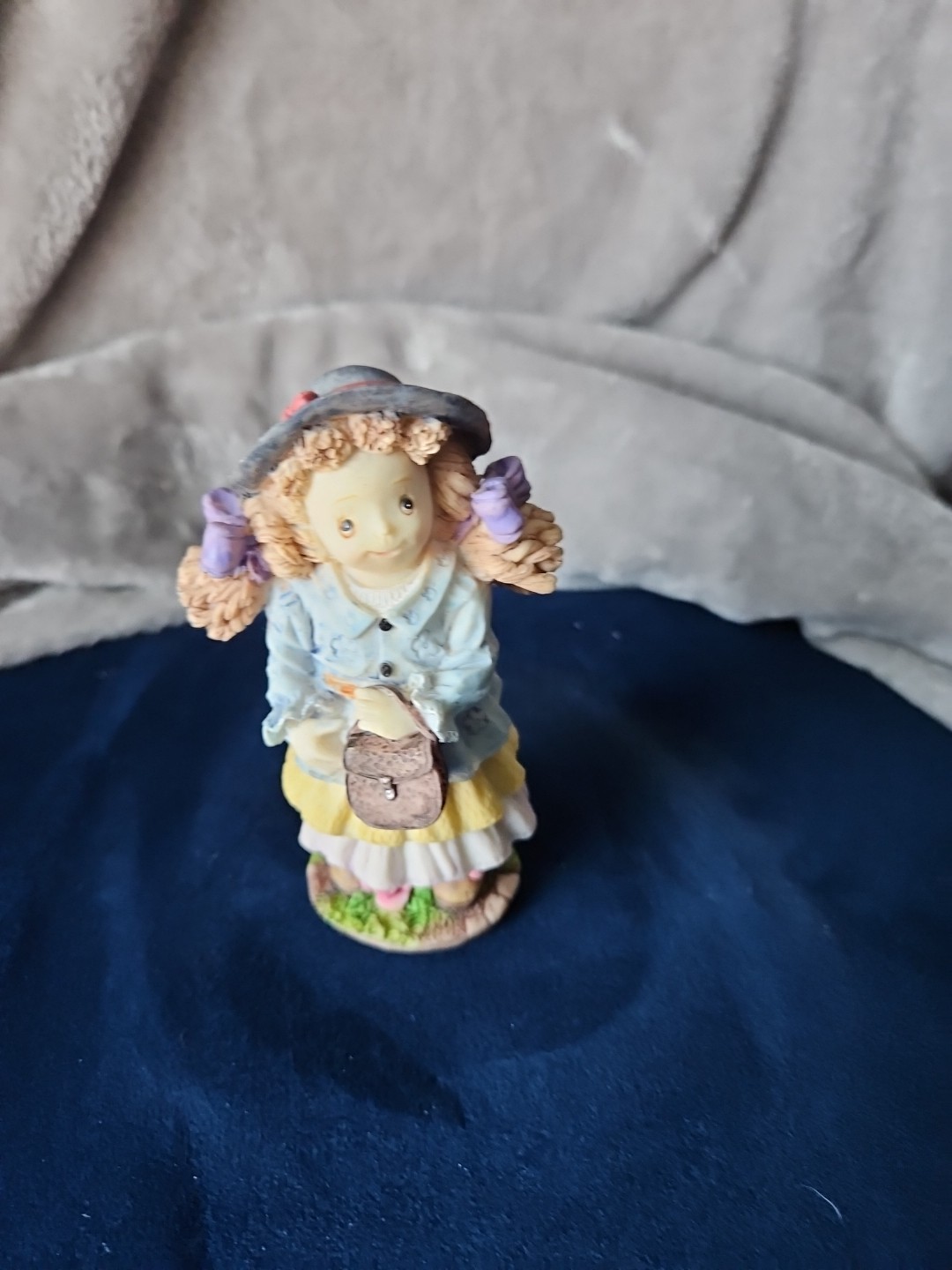 Girl With Purse Figurine Good Condition