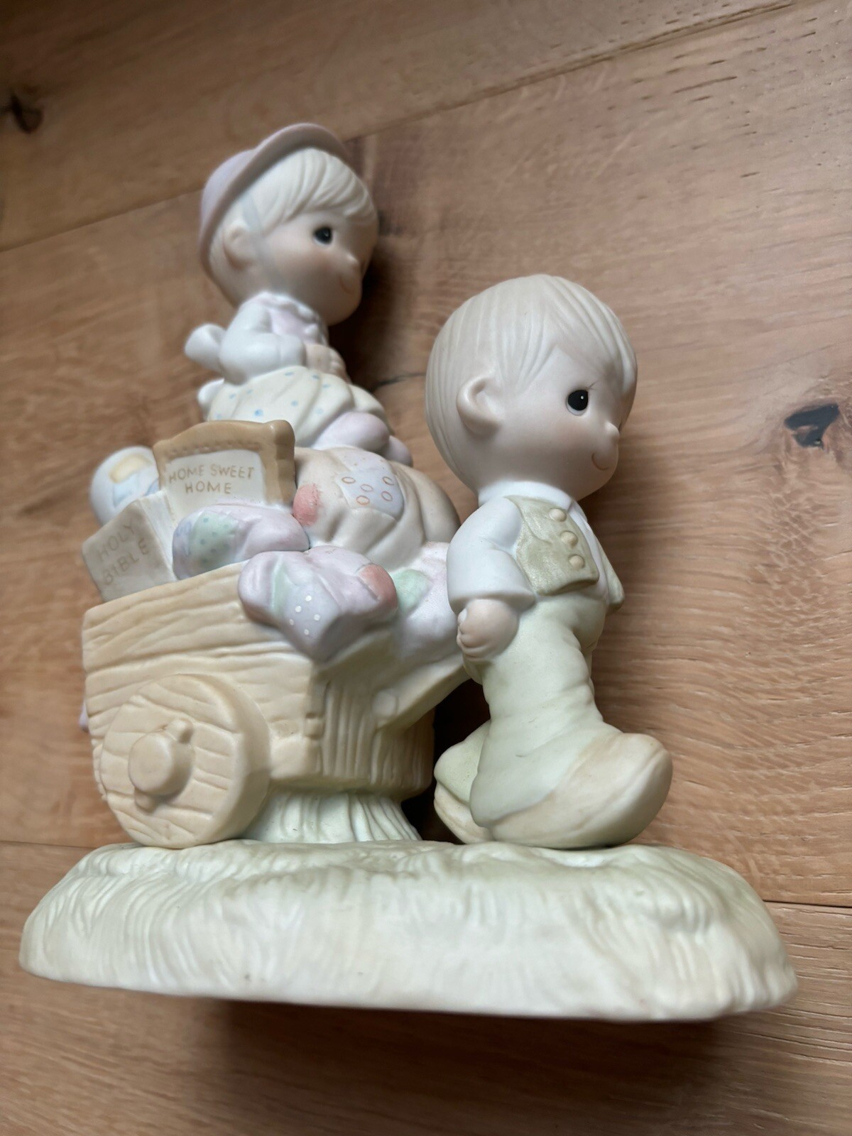PRECIOUS MOMENTS VTG “Walking By Faith” W/Box E-3117 Jonathon & David 1979