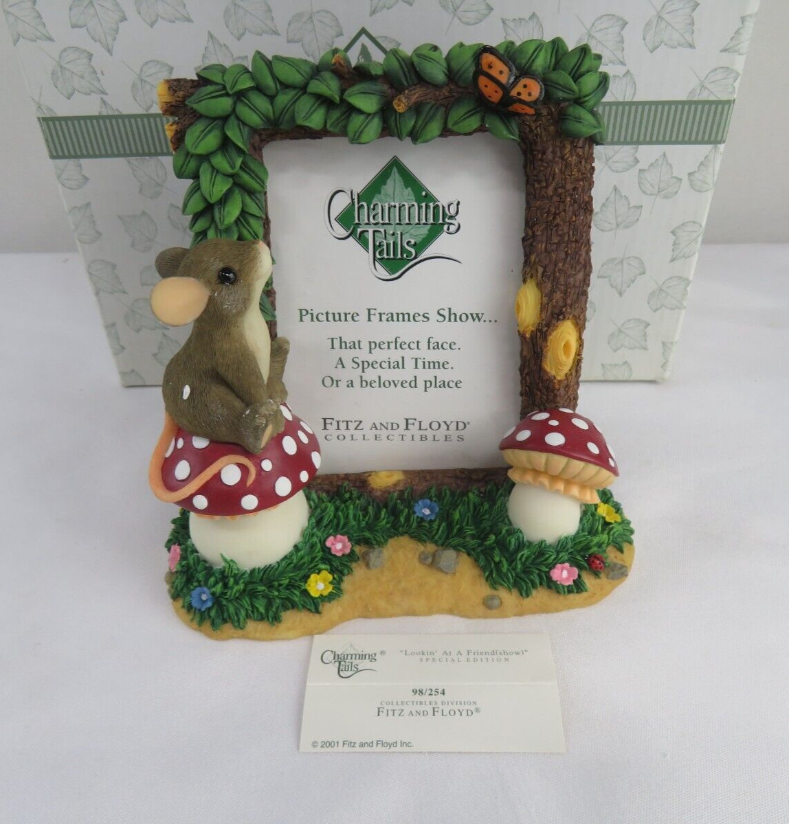 Charming Tails Lookin’ At A Friend Picture Frame Spec Edition 98/254 Mouse