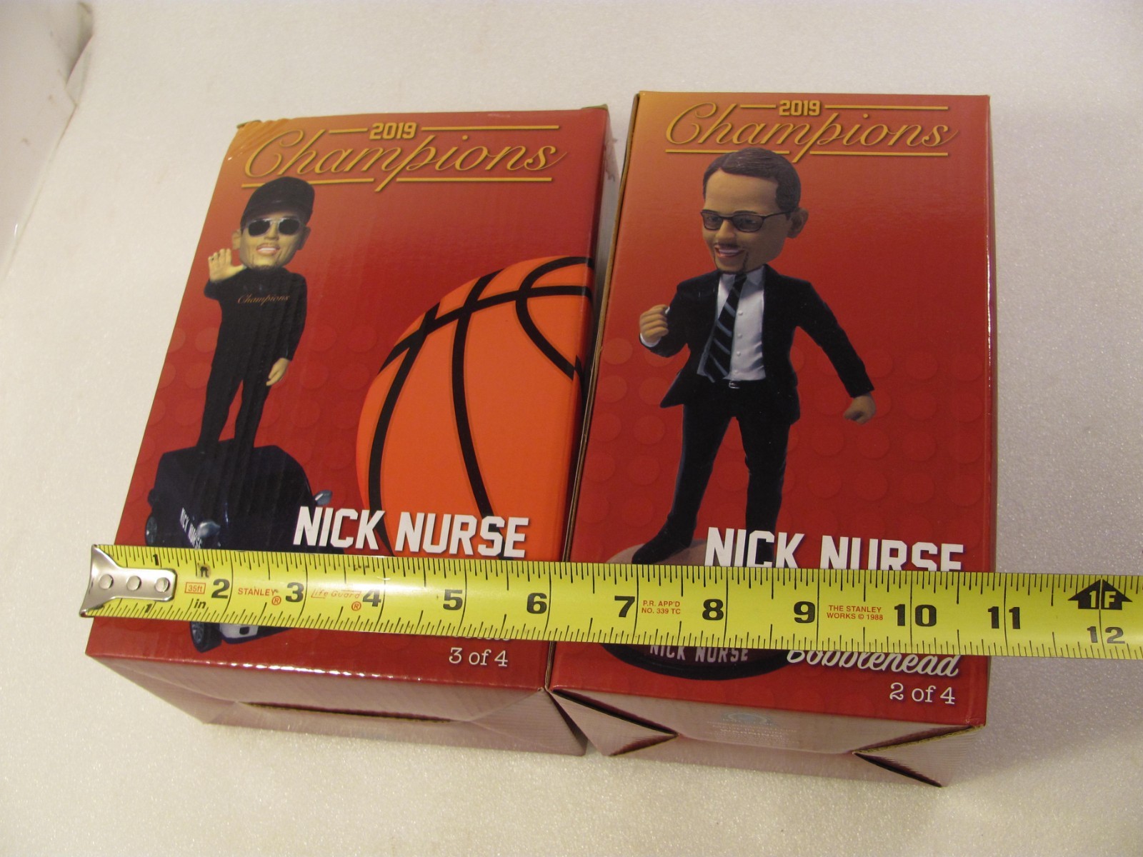 Nick Nurse Championship Bobblehead Set of 2 Toronto Raptors 2019 NBA Coach New
