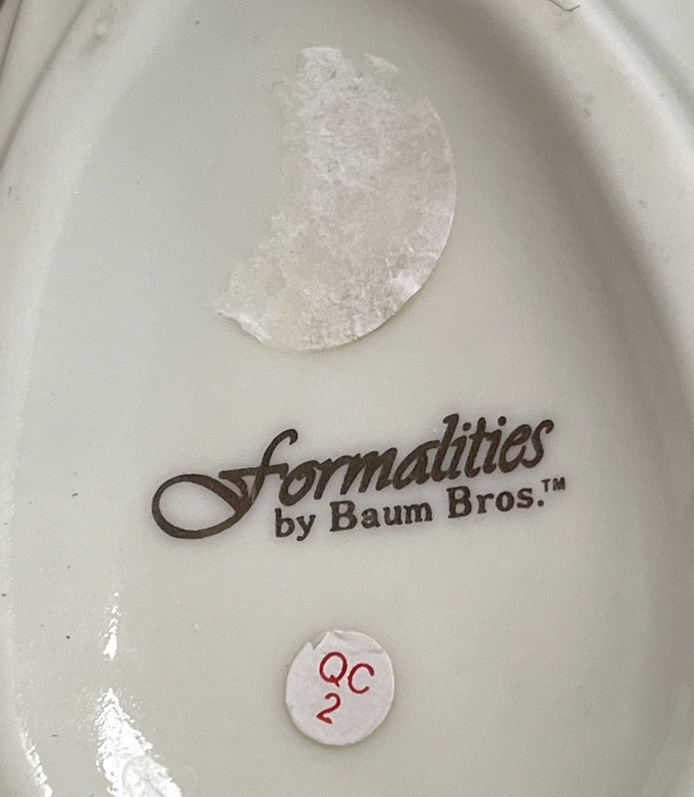 VTG Baum Brothers Formalities Porcelain Swan Figurine Trinket Dish Gold Trim