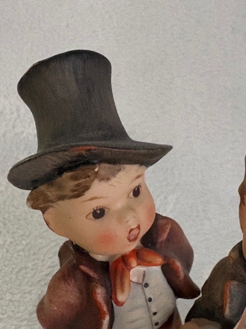 Hummel Duet #130 Boys Singing Porcelain Figurine 5.5″ TMK 2 Full Bee 1950s READ
