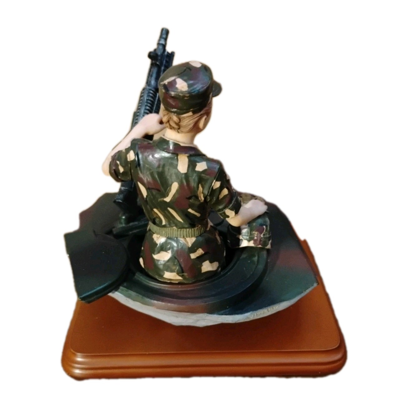 Vanmark Military Statue Bust Type Female Soldier, Humvee Detailed Modern NOS