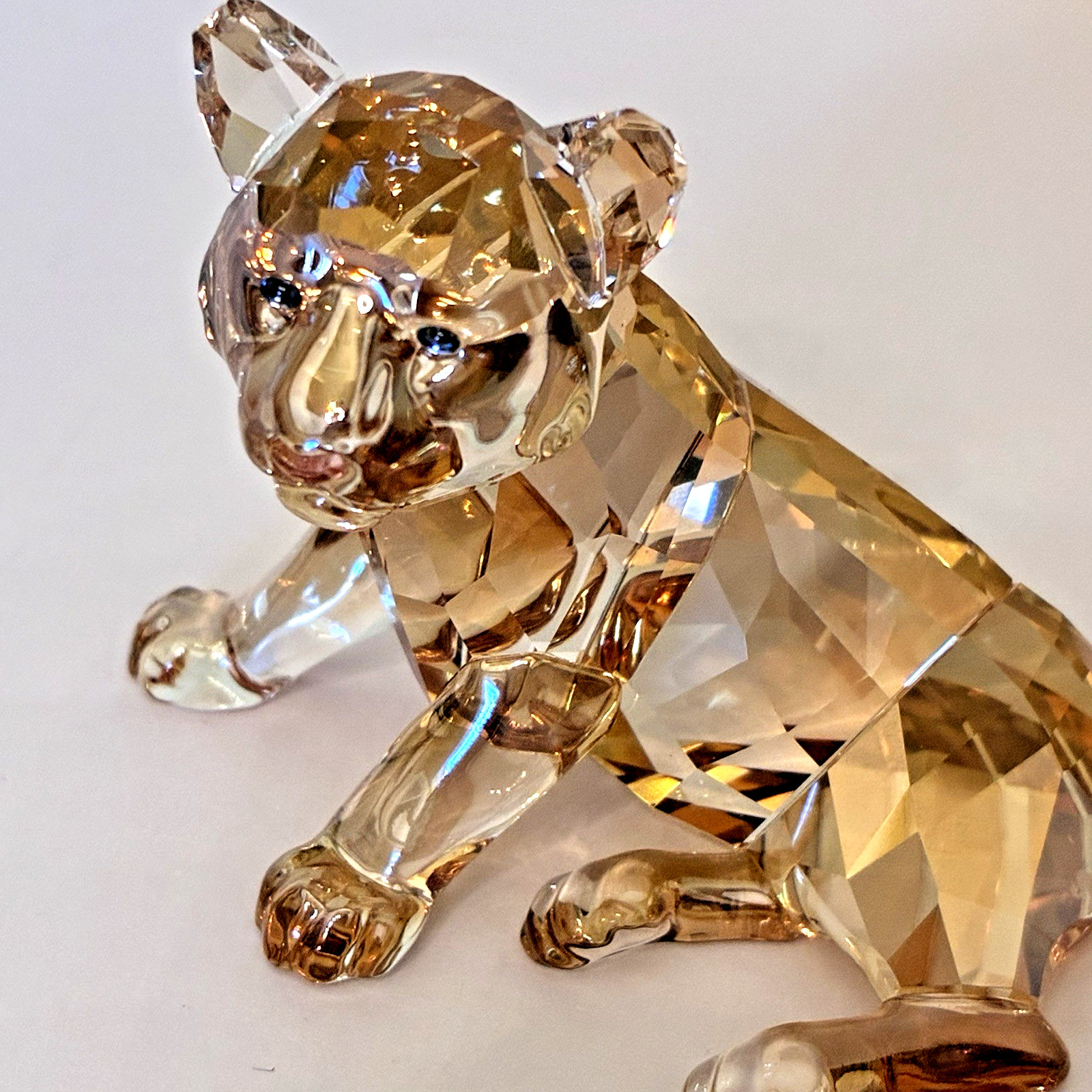 Swarovski Tiger Cub Sitting SCS 2010 Annual Limited Edition 1016678 Box COA