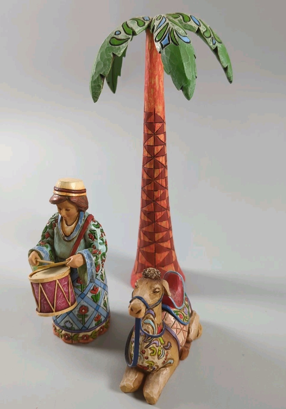 Jim Shore 2006 Let Heaven and Nature Sing Drummer Boy Palm Tree Camel 4005278