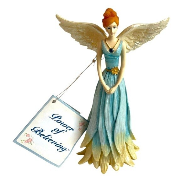 Celestial Angel Figurine September Sapphire Power of Believing 5.5″ NWT Patience