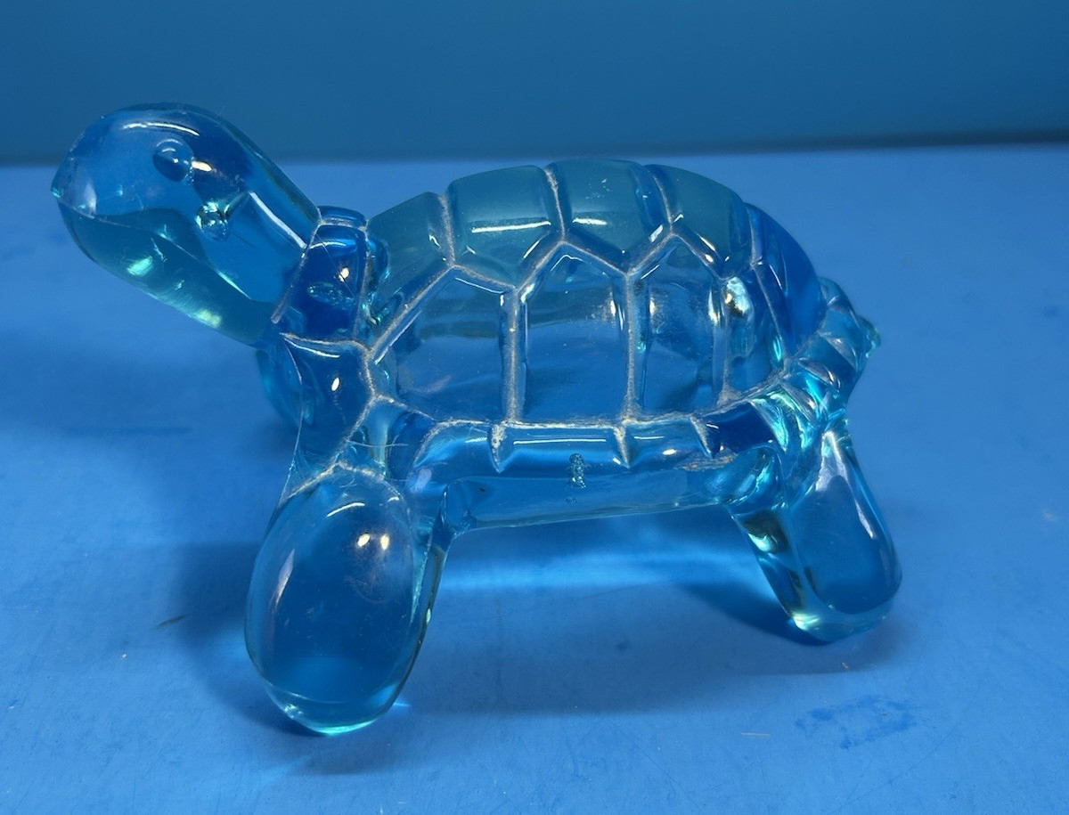 blue Acrylic Turtle Figure 5″x3.5″ x 3″