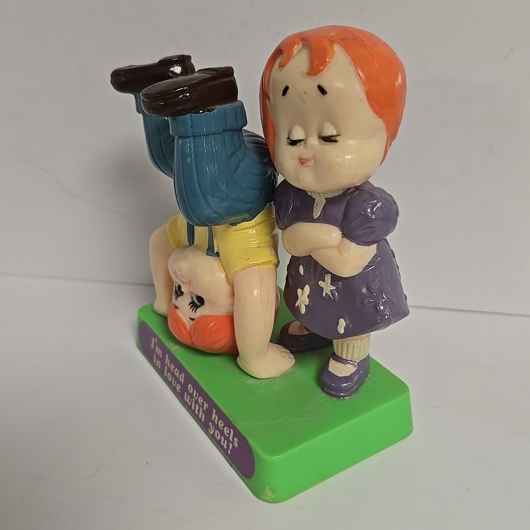 Vintage 1971 Russ Berries Figurine I’m Head Over Heals In Love With You #413