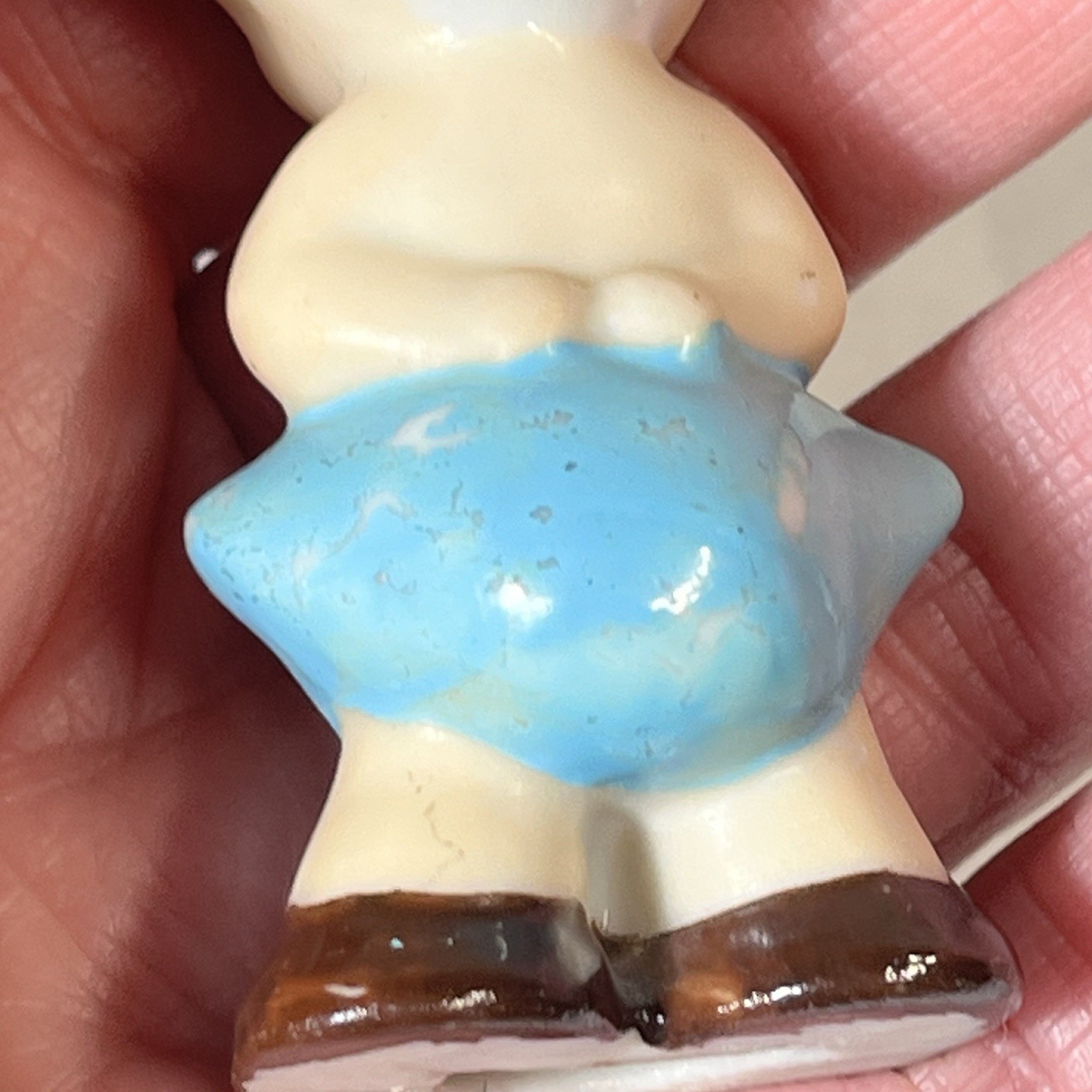 Vintage Boy & Girl Kewpie Dolls Figurines Japan Porcelain Hand Painted Pink/Blue