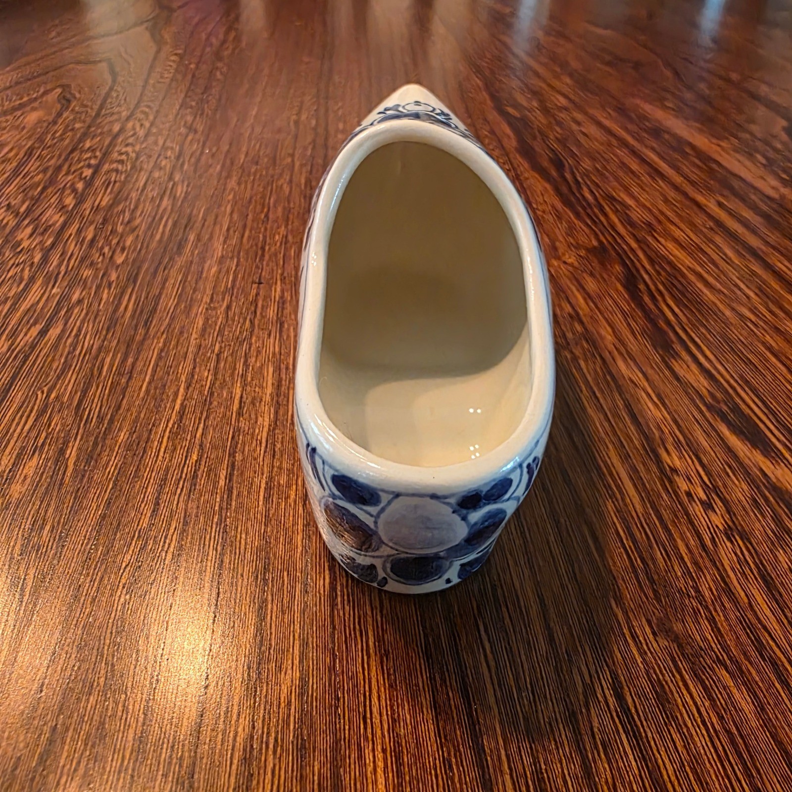 Vintage Delft Blue Hand Painted Ceramic Dutch Clog Shoe Figurine Holland Decor