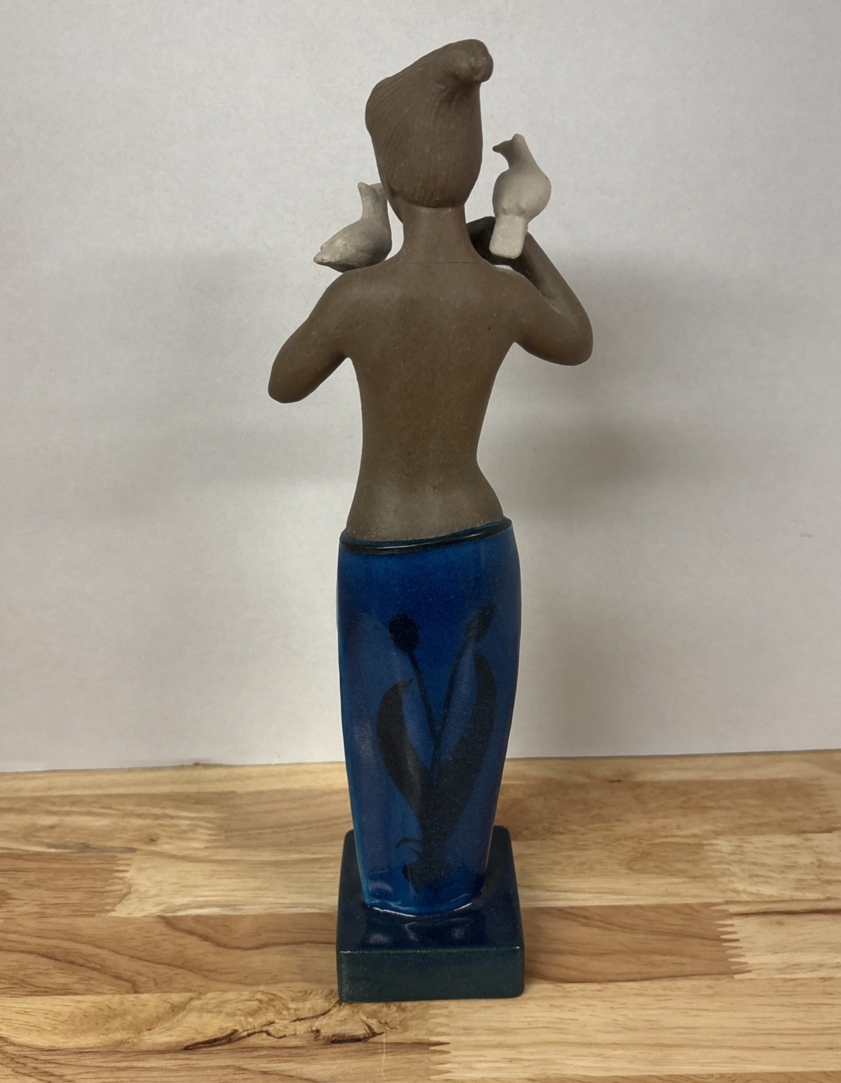Vintage Royal Copenhagen Johannes Hedegaard Woman with Birds Figurine 21319 READ