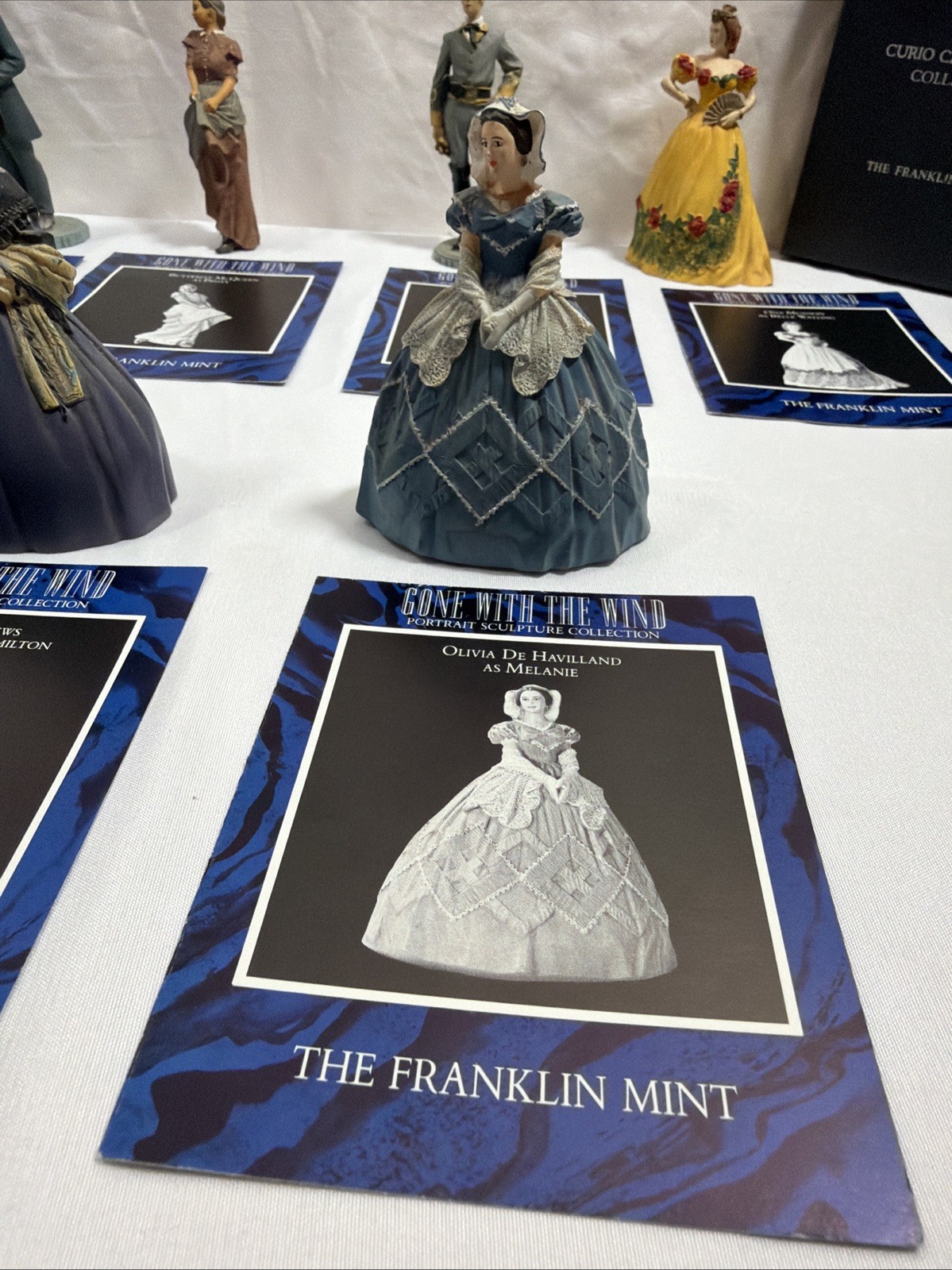Franklin Mint Gone With The Wind Complete 15 Portrait Sculpture Collection