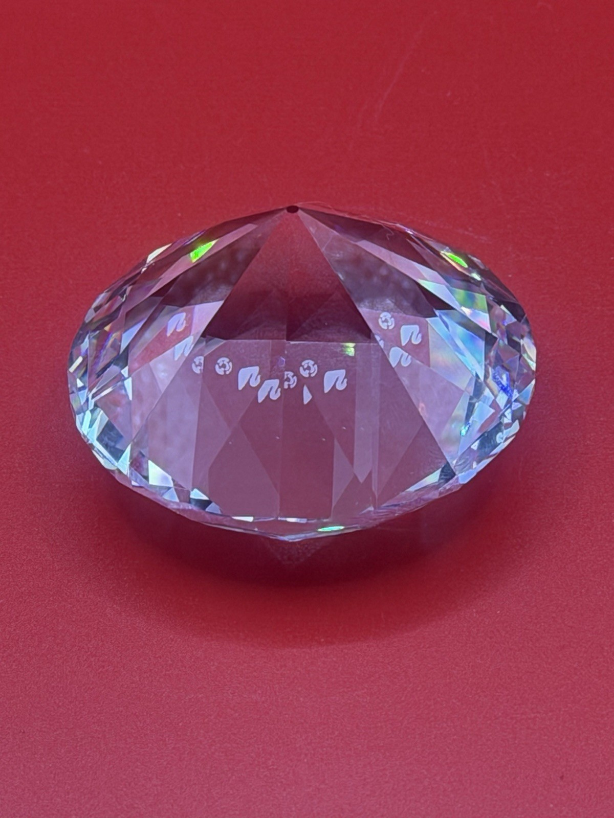 Swarovski Crystal Round Jewel Paperweight Chaton 7433 NR 050 50mm w/ Box