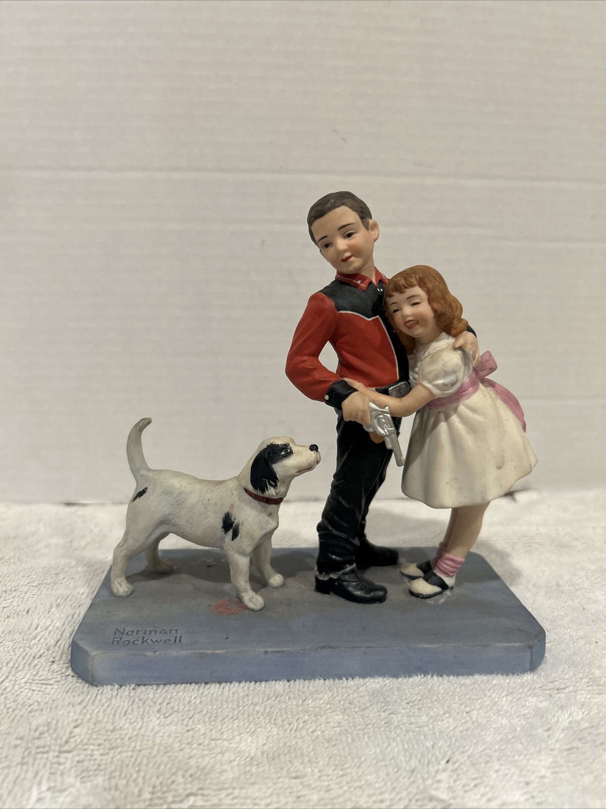 “COURAGEOUS HERO” Figure 1982 Authenticated by The Norman Rockwell Museum 1982