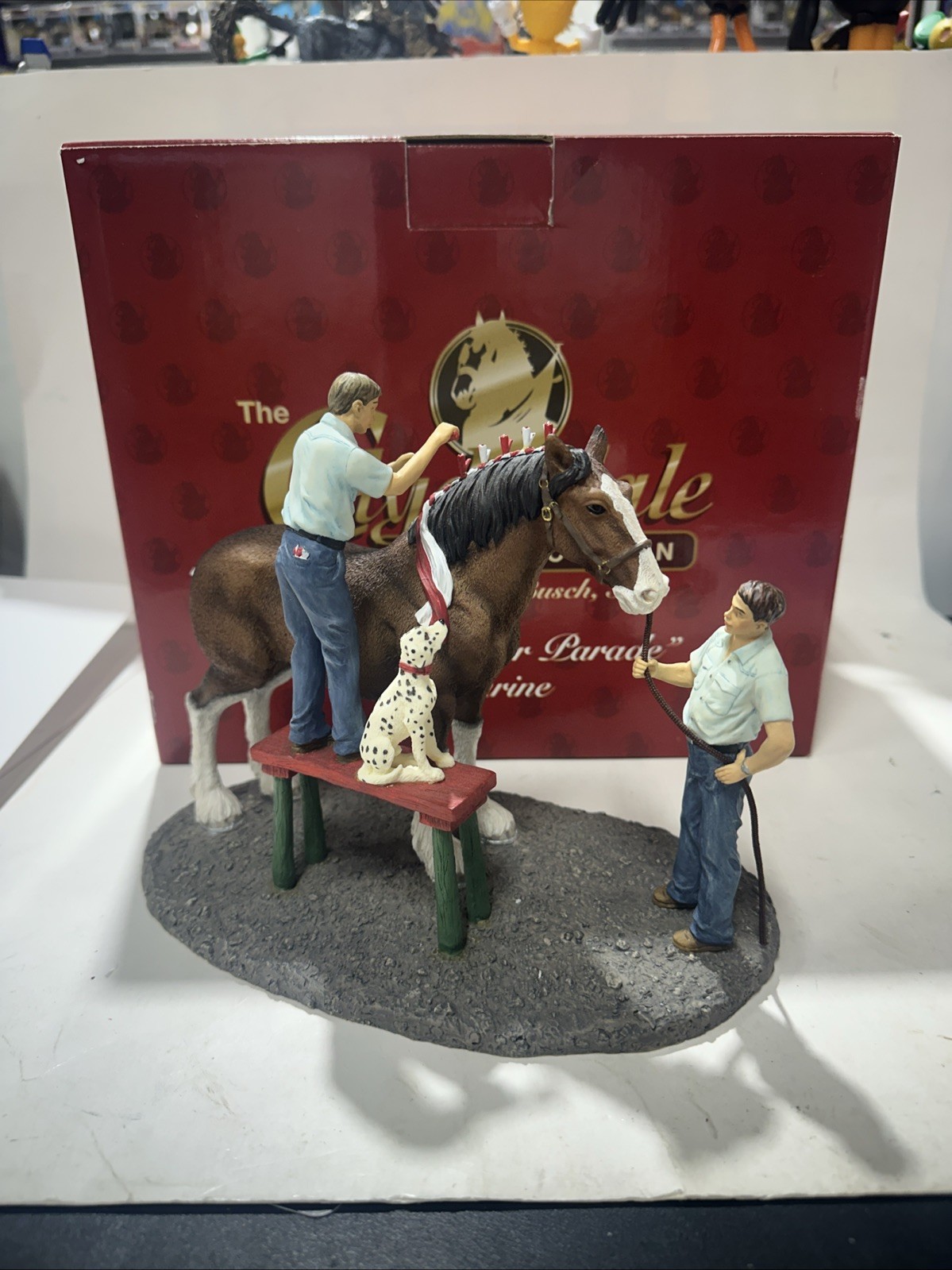 The Clydesdale Collection Anheuser-Busch, Inc. “Braiding For Parade” Figurine