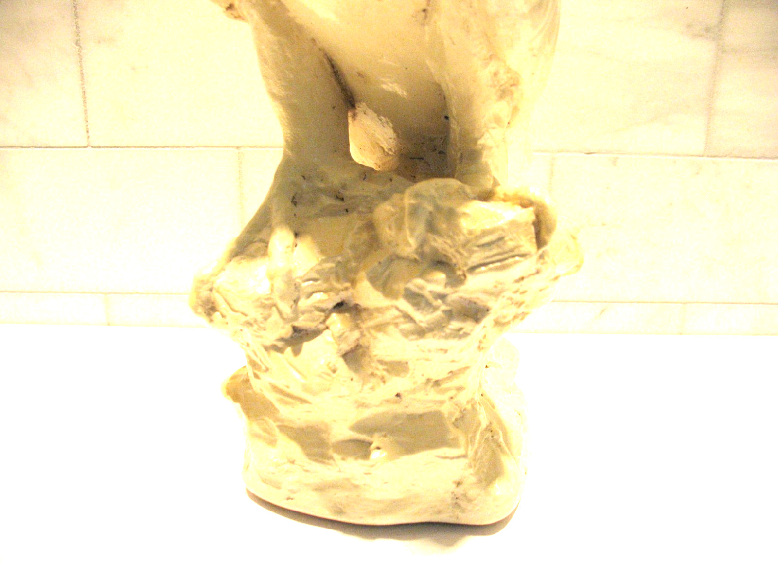 Peregrine Falcon Statue, 1982 by E. Sim, 11 inches tall.
