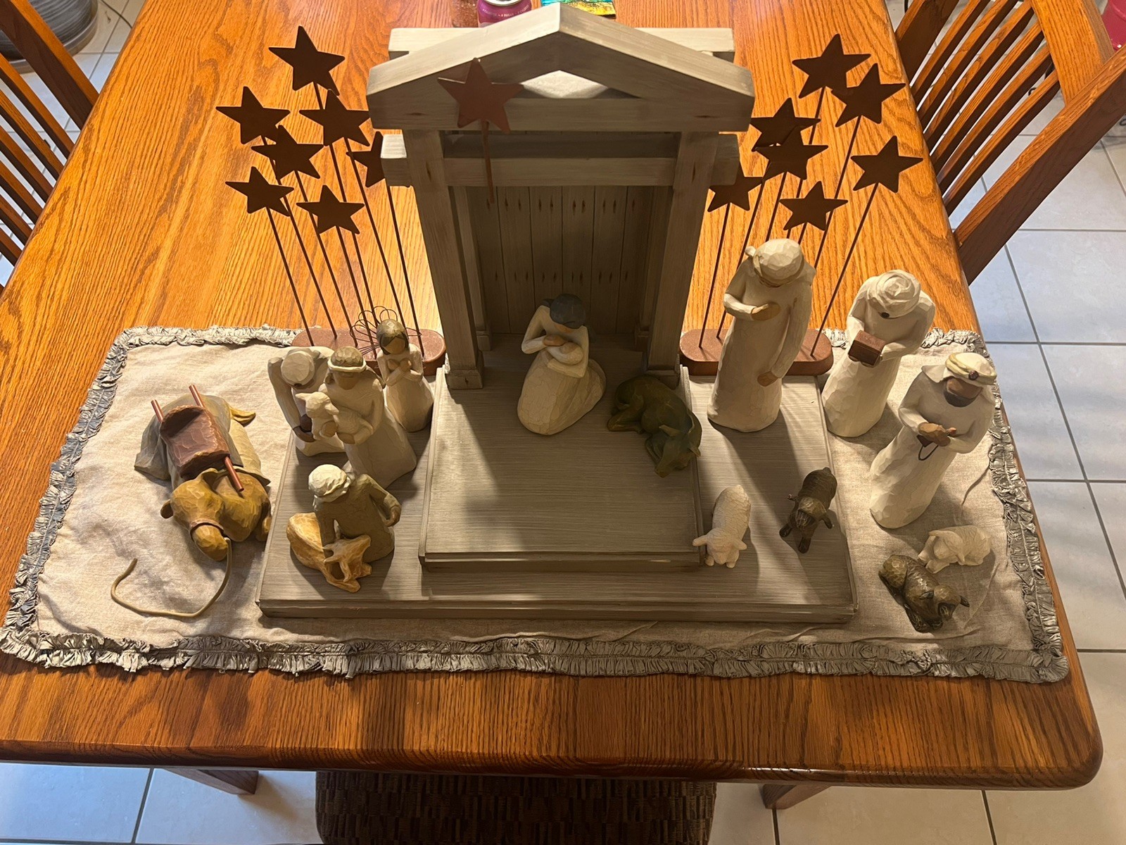 Willow Tree NATIVITY SCENE Wisemen Mary Joseph Christmas set