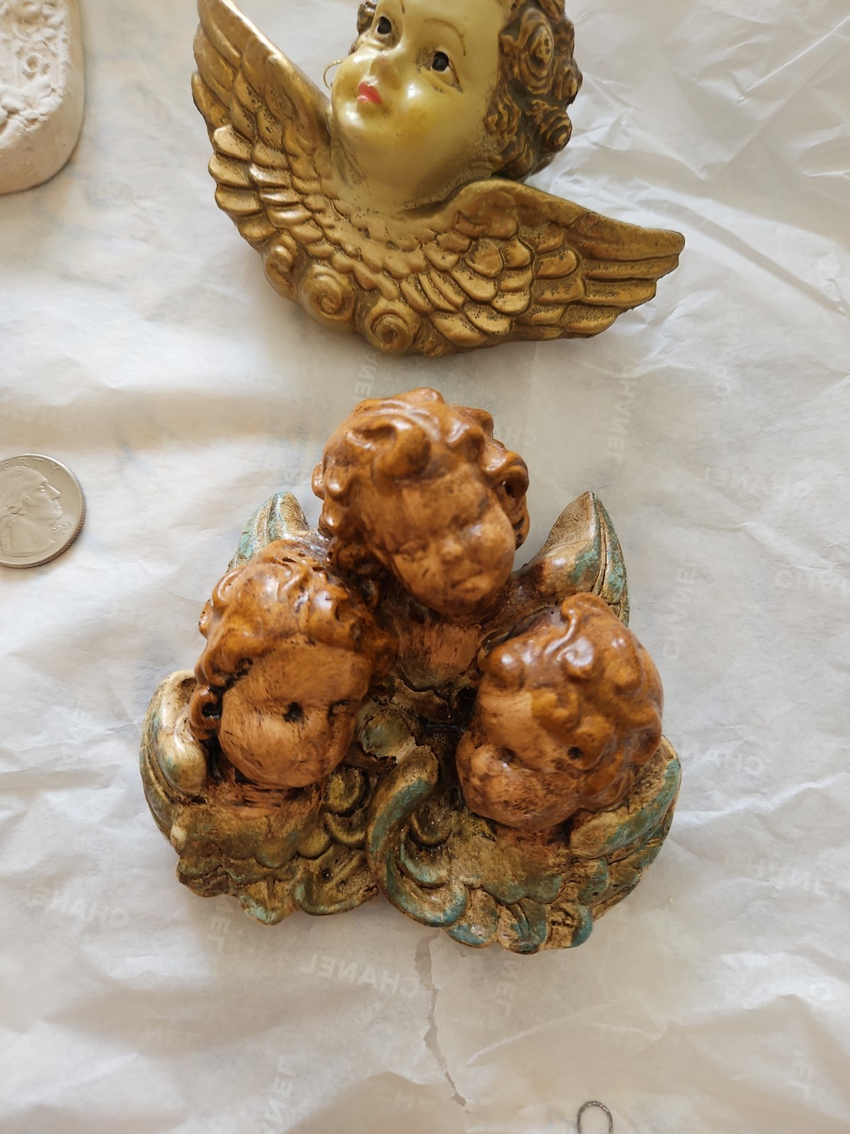 Set Of 6 Vintage Cherubs