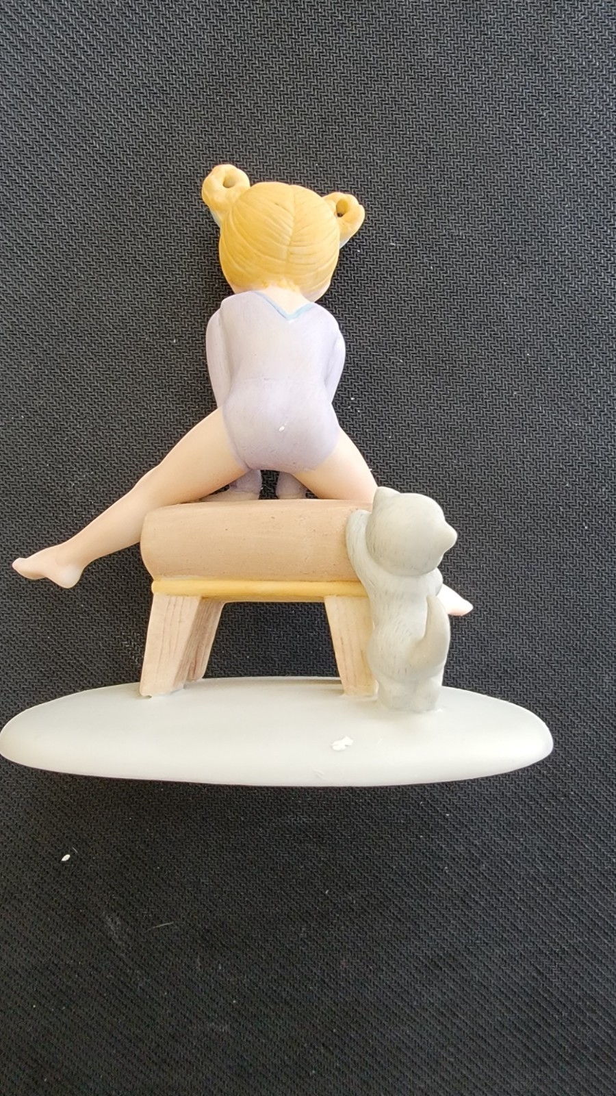 Enesco Jenny Gymnast on Leather Vault figurine with Box