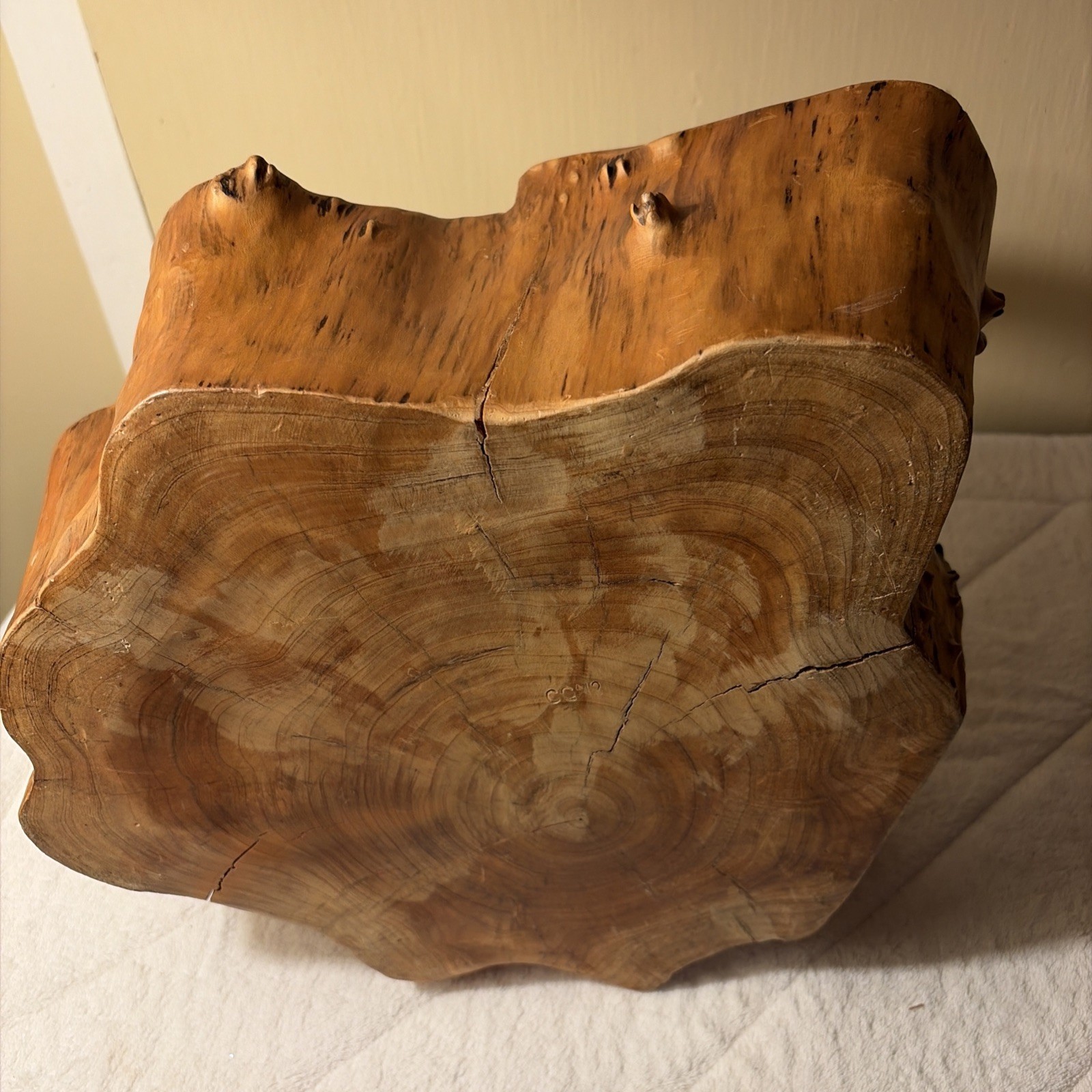 Hand Carved Burrow 11 Inches Tall 16 Inches Long 12 Inches Wide